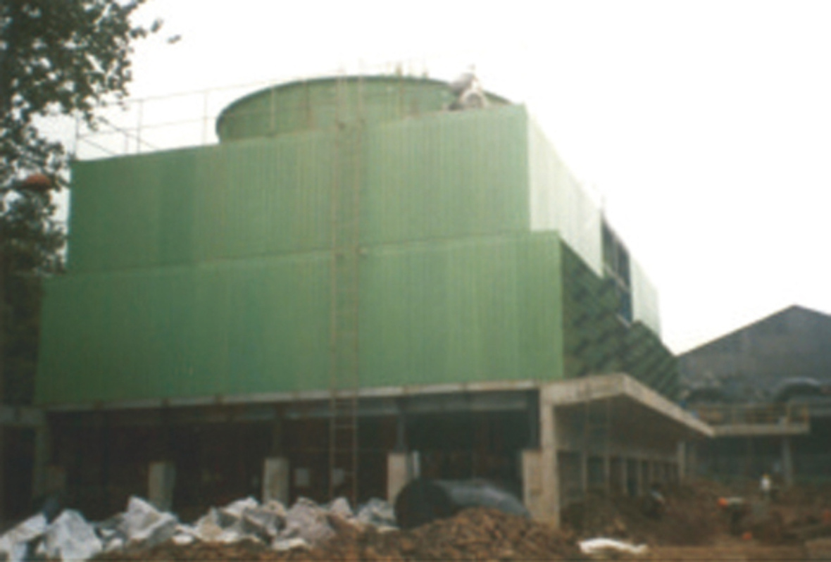 南京梅山(shān)钢铁厂OT-VII-1000mh型玻璃钢冷却塔